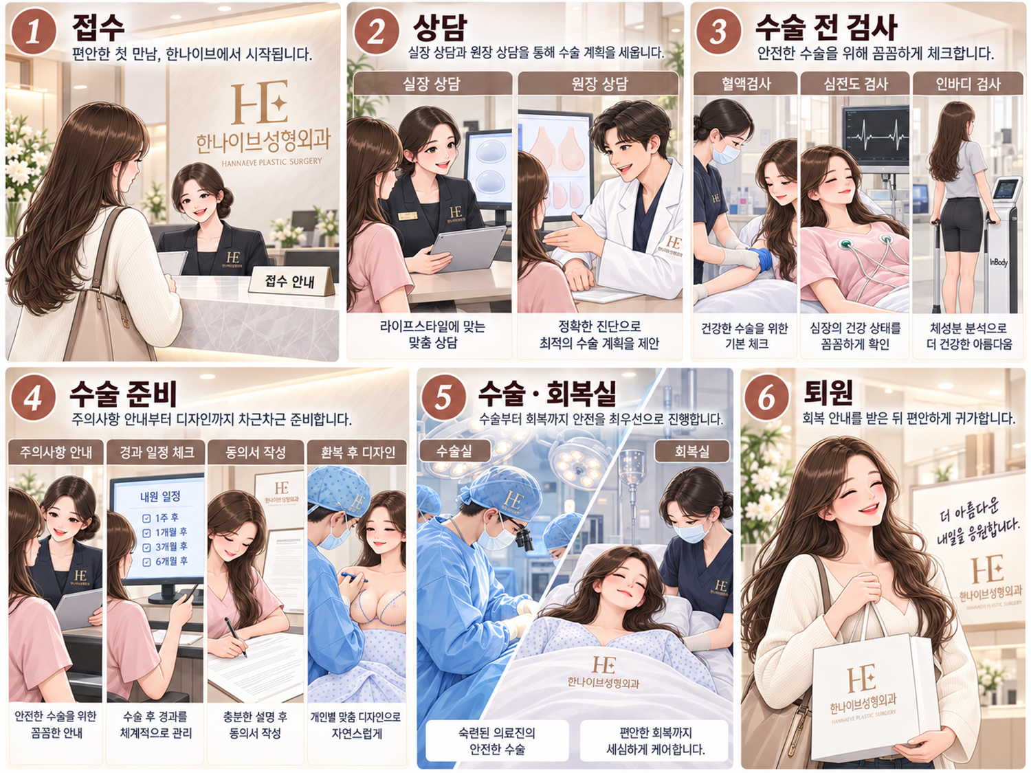 한나이브 가슴수술 컷툰