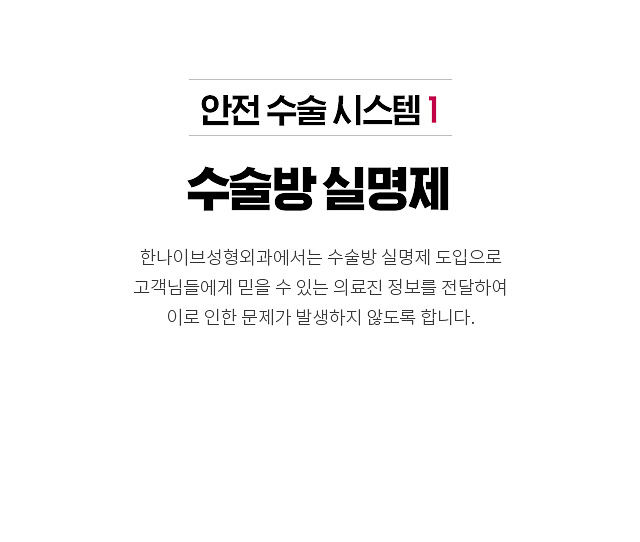 수술방실명제