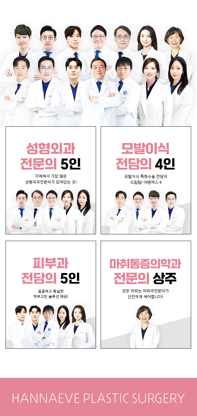 한나이브의분야별전담의료진