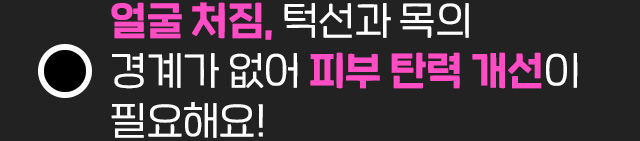얼굴처짐/피부탄력